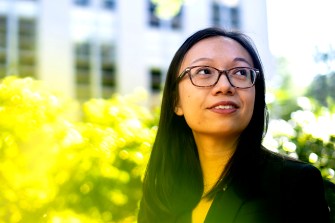 Weiling Liu, a new assistant professor of finance, studies how business decisions made at some of the largest financial institutions in the world affect the people who depend upon those institutions for their banking, insurance, and more. Photo by Ruby Wallau/Northeastern University