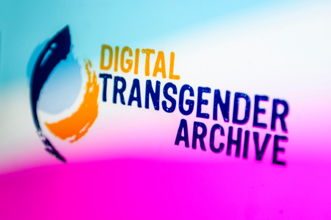 A multi-colored graphic with orange and blue text: 