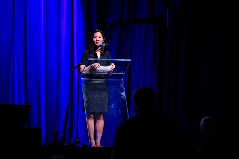 Mayor Michelle Wu speaking at the Climatech 2024 Conference.