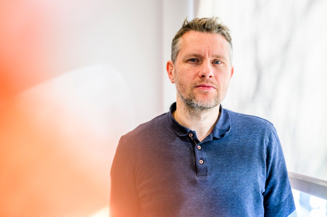 Portrait of Casper Harteveld, researcher who to escape rooms to learn how AI could help students learn better.