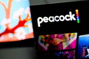 The peacock logo.