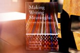 A book propped upright with the title &#039;Making Writing Meaningful&#039; on it.