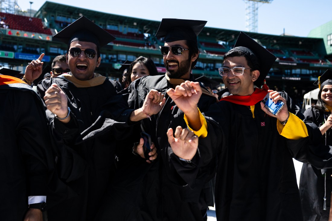 Graduates cheer and celebrate at Northeastern’s 2025 Commencement.