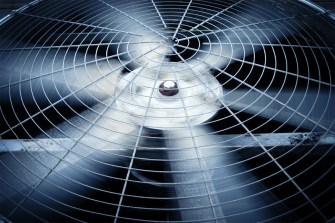 A large fan spinning.